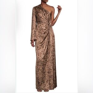 NWT Muse by Marchesa Senna Leopard Print Maxi Dress Sz 6